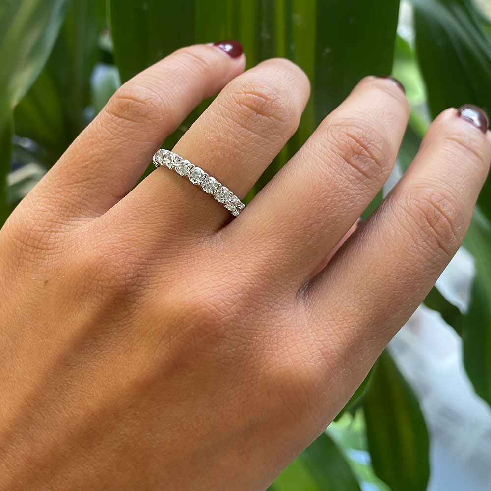 10 Point Eternity Diamond Wedding Ring | Temple & Grace USA